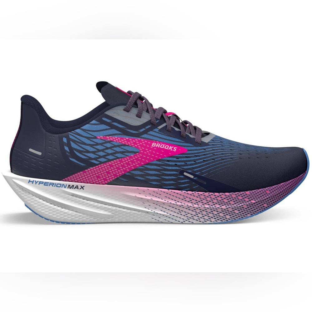 Brooks Women's Hyperion Max V1, size 8.5: Running Shoes - Blue and Pink